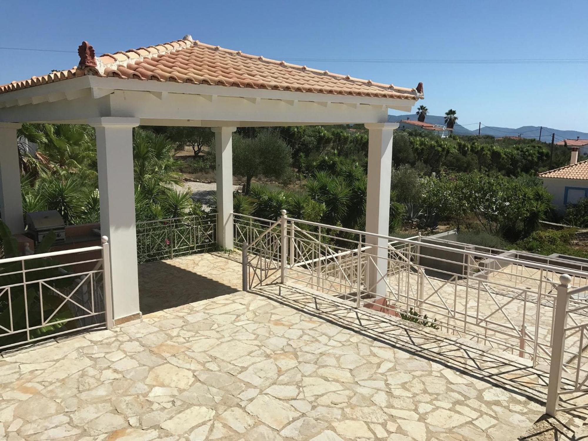 Luxurious Villa In Peloponnese With Swimming Pool Kamária Exterior photo